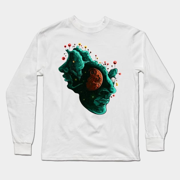 DYNAMICS OF THE UNCONCIOUSS Long Sleeve T-Shirt by KOKAIART